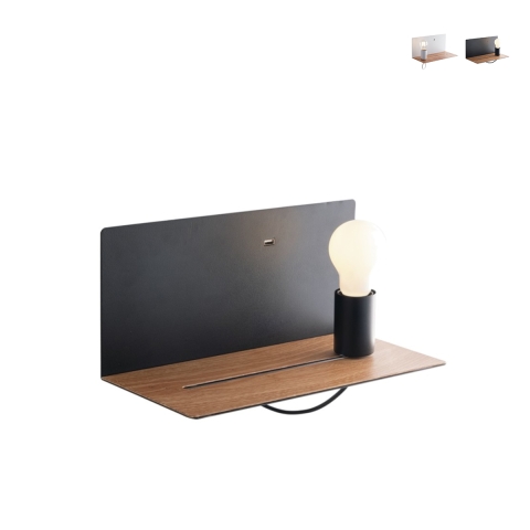 Minimalistische metalen wandlamp met USB-aansluiting en verstelbaar licht Flash Aanbieding