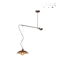 Metalen wandlamp met hanglicht in industriële stijl Eldorado Aanbieding