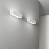 Moderne ovale wandlamp in wit gips, overschilderbaar Gatsby Verkoop