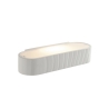 Moderne ovale wandlamp in wit gips, overschilderbaar Gatsby Aanbod