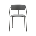 Set van 4 moderne stoelen Asmar, metaal en polypropyleen design Voorraad