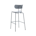 Set van 2 metalen en polypropyleen krukken met modern design Jovai Kortingen