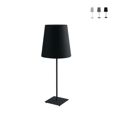 Metalen tafellamp met stoffen lampenkap Elvis Aanbieding