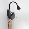 Metalen wandlamp met flexibele arm en USB-aansluiting Gulp Verkoop