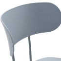 Set van 2 metalen en polypropyleen krukken met modern design Jovai Keuze