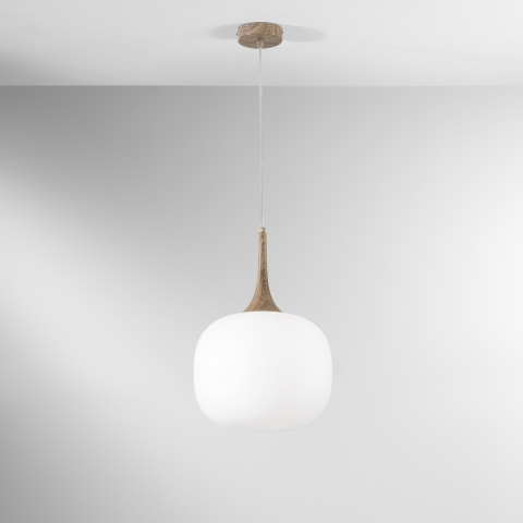 Moderne hanglamp met opaal wit glazen licht Jaipur Aanbieding