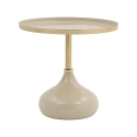 Beige ronde design salontafel Vaskh Aanbieding