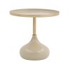 Beige ronde design salontafel Vaskh Aanbieding