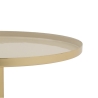 Beige ronde design salontafel Vaskh Aanbod