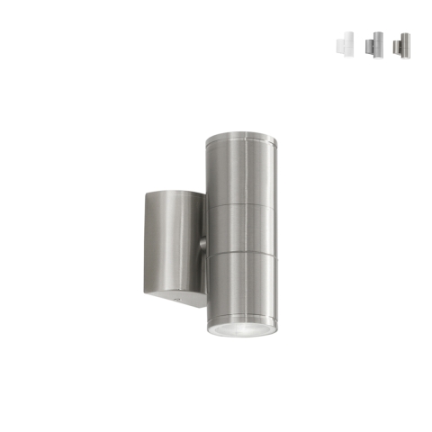 Aluminium wandlamp voor buiten met bi-emissie licht Jump Aanbieding