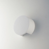 Moderne ronde wandlamp in overschilderbaar wit gips Leiron Aanbieding