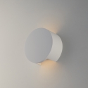 Moderne ronde wandlamp in overschilderbaar wit gips Leiron Korting