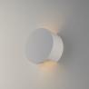 Moderne ronde wandlamp in overschilderbaar wit gips Leiron Korting