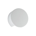 Moderne ronde wandlamp in overschilderbaar wit gips Leiron Kortingen