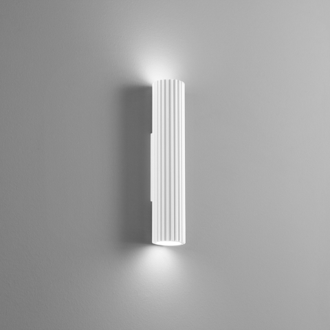 Elegante wandlamp van gips met 2 lampen Palladio Aanbieding
