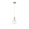 Moderne gouden hanglamp met witte bollicht Ripple Verkoop