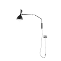 Metalen wandlamp met verstelbare kap in industriële stijl Morgan Korting
