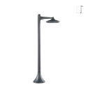 Moderne LED-tuinpaal in aluminium voor buiten Alyson Aanbieding