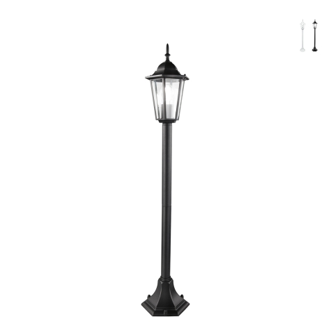 Buitenlamppaal met glazen diffuser h105cm IP44 Milano Aanbieding
