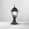 Zwarte tuinbuitenlamp met glazen diffuser Roma Aanbieding