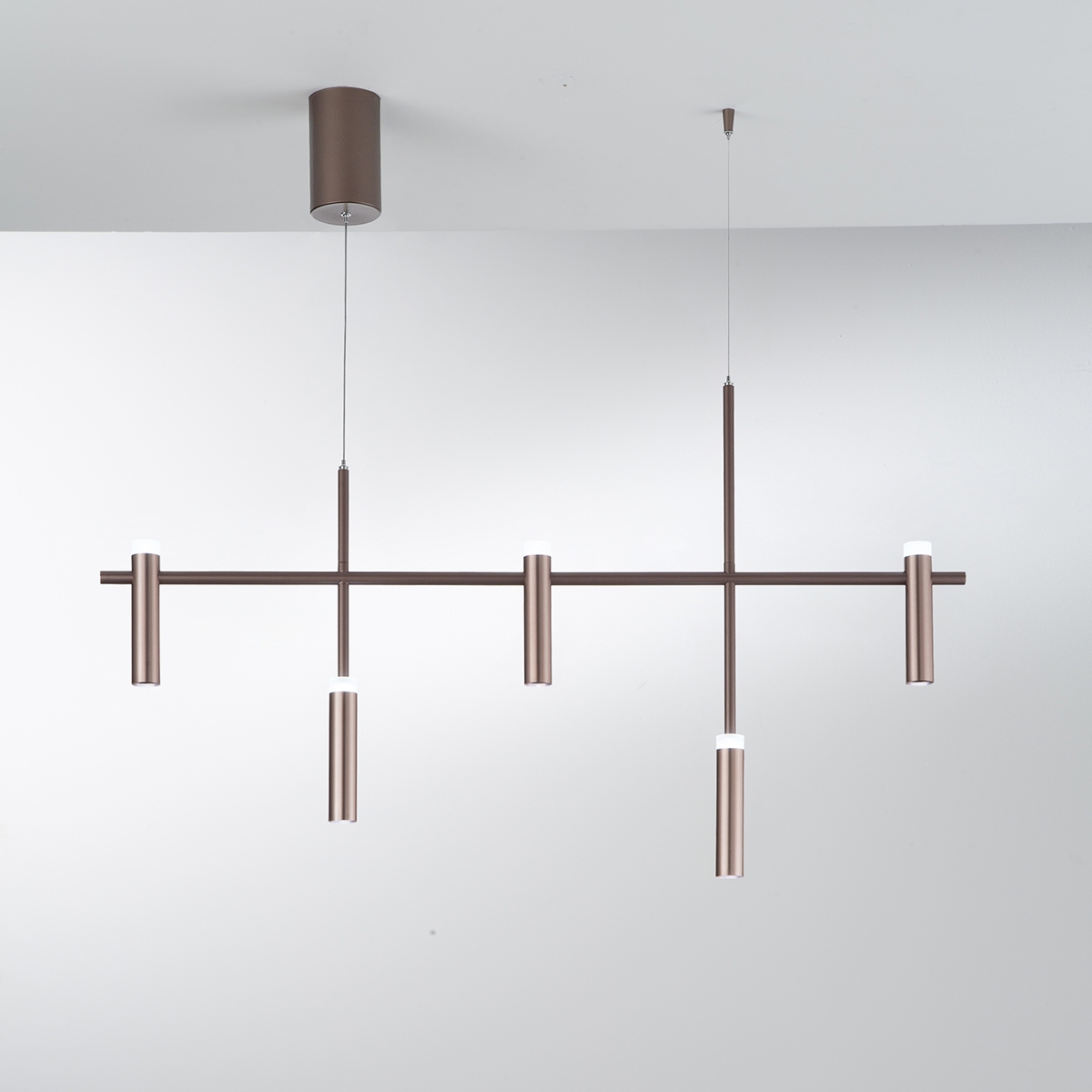 Hanglamp in modern design met 5 LED-lampen Candle Aanbieding Hanglamp in modern design met 5 LED-lampen Candle Aanbieding