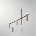 Hanglamp in modern design met 5 LED-lampen Candle Korting