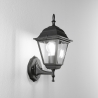 Klassieke buitenwandlamp lantaarn aluminium glas Roma Uplight Korting