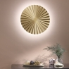 Vintage LED wandlamp rond geplooid metaal Anadara Verkoop