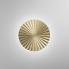 Vintage LED wandlamp rond geplooid metaal Anadara Aanbod