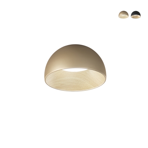 Ronde LED plafonnière van metaal 35cm met dimbaar licht Coco Aanbieding