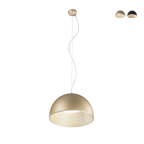 Ronde metalen hanglamp met verstelbare LED-verlichting Coco Aanbieding