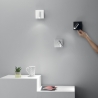 Metalen wandlamp met draaibare LED-spot Dickens Model