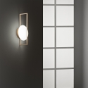 Moderne metalen wandlamp met ronde LED-diffuser Fobos Verkoop