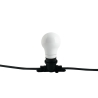 Zwarte buitenlichtslinger met 10 lampen E27 fitting PicNic Verkoop