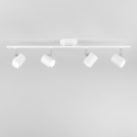 Plafondrail met 4 draaibare spotlampen Zero Verkoop