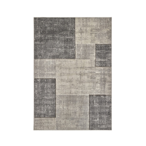 Grijs modern laagpolig vloerkleed Funny Aanbieding