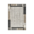 Grijs en beige modern geometrisch tapijt Funny Aanbieding