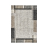 Grijs en beige modern geometrisch tapijt Funny Aanbieding