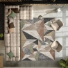 Moderne grijs en beige tapijt voor de woonkamer Funny Verkoop