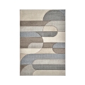 Moderne design tapijt grijs en beige Funny Aanbieding