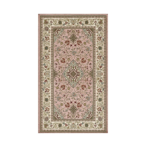 Oosters tapijt in Perzische stijl poederroze Tabriz Aanbieding
