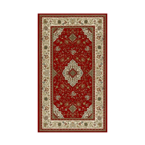 Rood oosters tapijt in Perzische stijl Tabriz Aanbieding