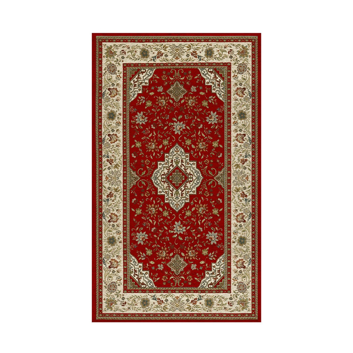 Rood oosters tapijt in Perzische stijl Tabriz Aanbieding
