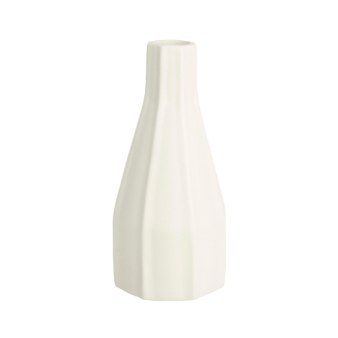 Witte porseleinen vaas voor bloemen en planten, modern design Atena Aanbieding