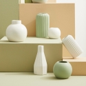 Witte porseleinen vaas voor bloemen en planten, modern design Atena Verkoop