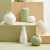 Witte porseleinen vaas voor bloemen en planten, modern design Atena Verkoop