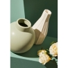 Witte porseleinen vaas voor bloemen en planten, modern design Atena Aanbod