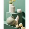 Witte porseleinen vaas voor bloemen en planten, modern design Atena Korting