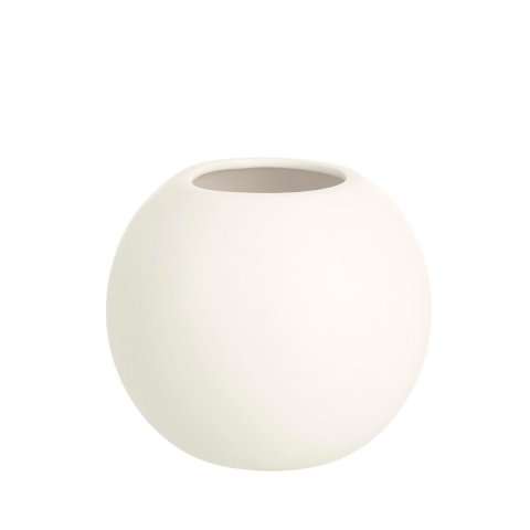 Witte porseleinen plant- en bloemenpot voor binnen Ø13xh11cm Althea Aanbieding