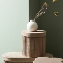 Moderne design vaas bolvorm met flessenhals porselein Althea Aanbod